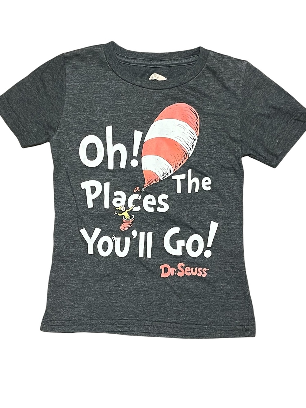 Dr. Seuss Kids Gray Tee Size 5T Fits Like 4/5 Oh The Places You’ll Go Grad Shirt